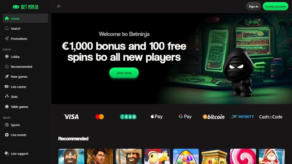 ervaringen met betninja beste online casino zonder cruks controle